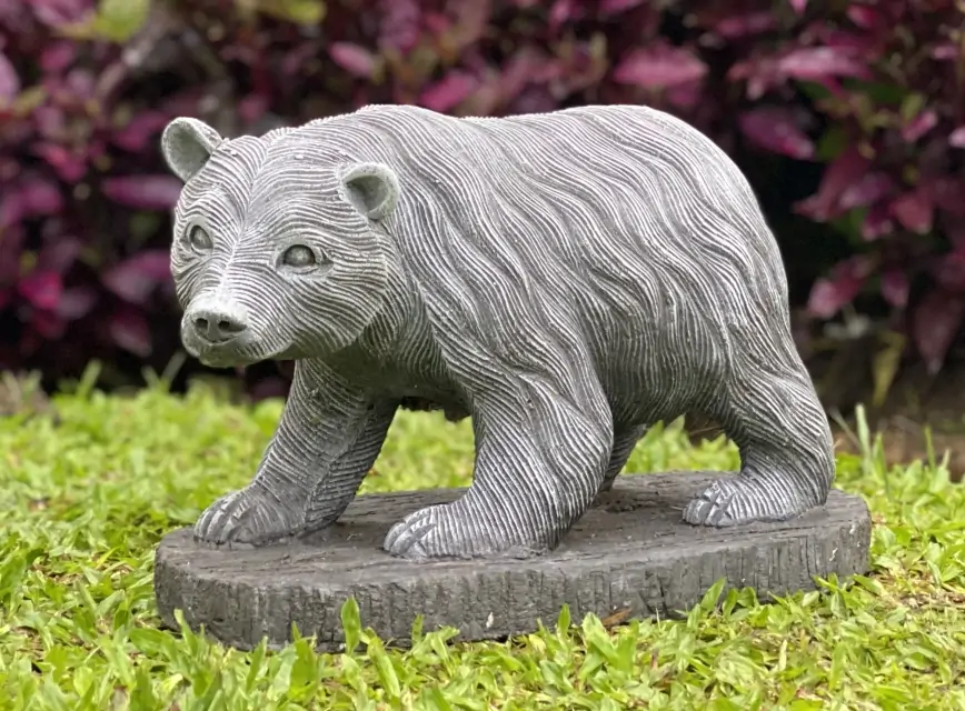 Product image 9 of the product “Jack - Walking bear on base. 32cm L | cast stone ”
